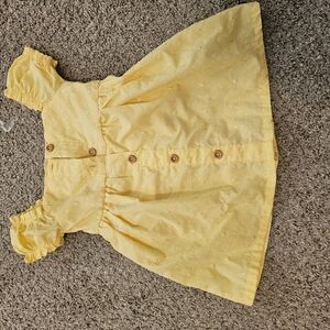 Yellow Button-Up Dress